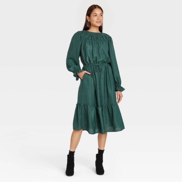 a new day Dresses & Skirts - • deep green midi dress